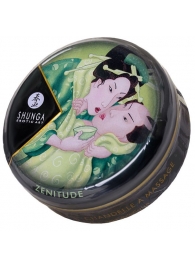 Массажная свеча Exotic Green Tea с ароматом зелёного чая - 30 мл. - Shunga - купить с доставкой в Королеве
