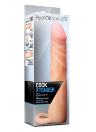 Телесная насадка на пенис Cock Xtender - 17,7 см. - Blush Novelties - в Королеве купить с доставкой