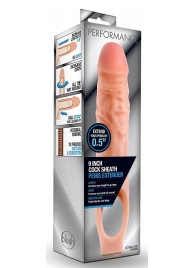 Телесная насадка на пенис 9 Inch Cock Sheath Extender - 22,2 см. - Blush Novelties - в Королеве купить с доставкой