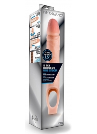 Телесная насадка на пенис 10 Inch Cock Sheath Extender - 25 см. - Blush Novelties - в Королеве купить с доставкой