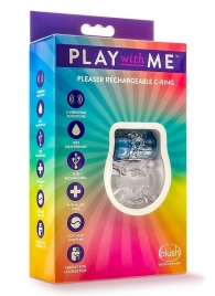 Фиолетовое эрекционное виброкольцо Pleaser Rechargeable C-Ring - Blush Novelties - в Королеве купить с доставкой