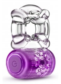 Фиолетовое эрекционное виброкольцо One Night Stand Vibrating C-Ring - Blush Novelties - в Королеве купить с доставкой