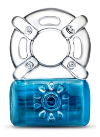 Синее эрекционное виброкольцо One Night Stand Vibrating C-Ring - Blush Novelties - в Королеве купить с доставкой