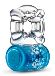 Синее эрекционное виброкольцо One Night Stand Vibrating C-Ring - Blush Novelties - в Королеве купить с доставкой