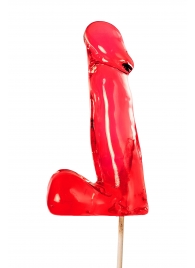 Красный леденец в форме члена со вкусом виски - 173 гр. - Sosuчki - купить с доставкой в Королеве