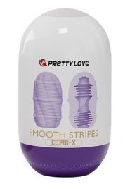 Сиреневый мастурбатор-яйцо Smooth Stripes - Baile - в Королеве купить с доставкой