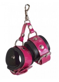 Розово-черный брелок  Наручники - Sitabella - купить с доставкой в Королеве