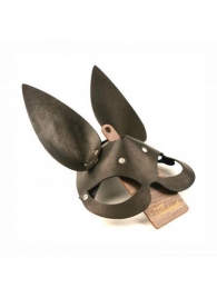 Черная гладкая маска  Зайка  с длинными ушками - Crazy Handmade - купить с доставкой в Королеве