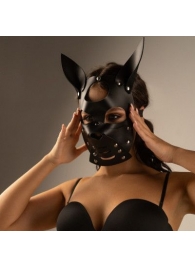 Черная маска  Собака  с ушками - Crazy Handmade - купить с доставкой в Королеве