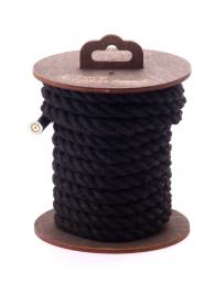 Черная хлопковая веревка для бондажа на катушке - 5 м. - Crazy Handmade - купить с доставкой в Королеве