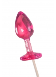 Розовый леденец  в форме анальной втулки со вкусом айриш крим - 29 гр. - Sosuчki - купить с доставкой в Королеве