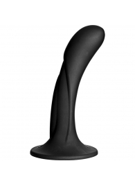 Черная изогнутая насадка Vac-U-Lock G-Spot - 16,5 см. - Doc Johnson - купить с доставкой в Королеве