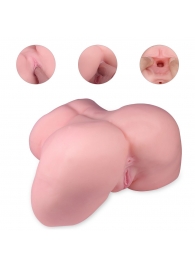 Реалистичный мастурбатор-полуторс с 2 рабочими отверстиями - S-HANDE - в Королеве купить с доставкой