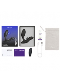 Черный анальный вибратор We-Vibe Vector+ - We-vibe - в Королеве купить с доставкой