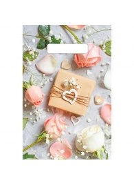 Полиэтиленовый пакет  Подарочек  с вырубной усиленной ручкой - 20 х 30 см. - Сима-Ленд - купить с доставкой в Королеве