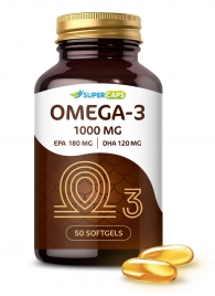 Пищевая добавка SuperCaps OMEGA-3 - 50 капсул (1000 мг) - SuperCaps - купить с доставкой в Королеве