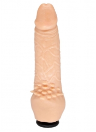 Телесная насадка-фаллос с шипами для массажа клитора - 17,8 см. - LOVETOY (А-Полимер) - купить с доставкой в Королеве