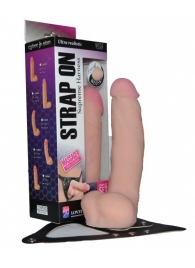 Реалистичный фаллос на поясе Harness - 20,5 см. - LOVETOY (А-Полимер) - купить с доставкой в Королеве