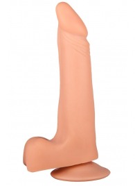 Фаллоимитатор-реалистик с мошонкой на присоске - 17,8 см. - LOVETOY (А-Полимер)