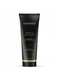 Массажный легкий крем WICKED Sage plus Sea Salt - 120 мл. - Wicked - купить с доставкой в Королеве