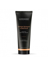 Массажный легкий крем WICKED Orange Blossom plus Patchouli - 120 мл. - Wicked - купить с доставкой в Королеве