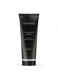 Массажный легкий крем WICKED Stripped plus Bare - 120 мл. - Wicked - купить с доставкой в Королеве