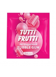 Пробник гель-смазки Tutti-frutti со вкусом бабл-гам - 4 гр. - Биоритм - купить с доставкой в Королеве