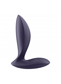 Фиолетовый анальный вибростимулятор Power Plug - Satisfyer - в Королеве купить с доставкой
