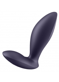 Фиолетовый анальный вибростимулятор Power Plug - Satisfyer - в Королеве купить с доставкой