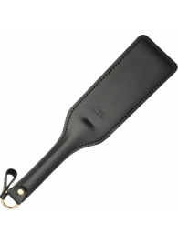 Черная кожаная шлепалка SitaBlack - 30 см. - Sitabella - купить с доставкой в Королеве