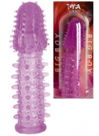 Фиолетовая насадка, удлиняющая половой член - 13,5 см. - Toyfa Basic - в Королеве купить с доставкой