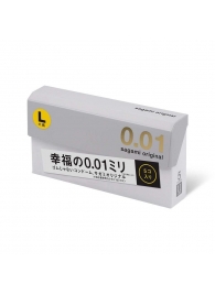 Презервативы Sagami Original 0.02 L-size увеличенного размера - 5 шт. - Sagami - купить с доставкой в Королеве