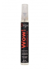 Оральный спрей ORGIE Wow! Strawberry Ice Blowjob Spray с охлаждающим и возбуждающим эффектом - 10 мл. - ORGIE - купить с доставкой в Королеве