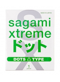 Презерватив Sagami Xtreme Type-E с точками - 1 шт. - Sagami - купить с доставкой в Королеве