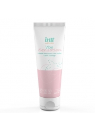 Лубрикант на водной основе Vibe Sensation с клубничным вкусом и легким вибрирующим эффектом - 50 гр. - INTT - купить с доставкой в Королеве