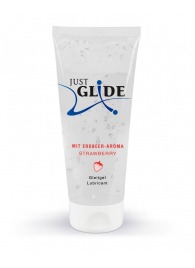 Лубрикант на водной основе Just Glide Strawberry с ароматом клубники - 200 мл. - Orion - купить с доставкой в Королеве