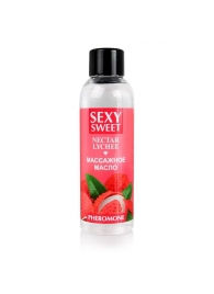 Массажное масло Sexy Sweet Nectar Lychee с феромонами и ароматом личи - 75 мл. - Биоритм - купить с доставкой в Королеве