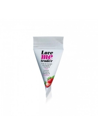 Съедобное согревающее массажное масло Love Me Tender Strawberry с ароматом клубники - 10 мл. - Love to Love - купить с доставкой в Королеве