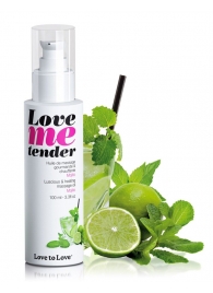 Съедобное согревающее массажное масло Love Me Tender Mojito с ароматом мохито - 100 мл. - Love to Love - купить с доставкой в Королеве