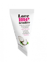 Съедобное согревающее массажное масло Love Me Tender Cocos с ароматом кокоса - 10 мл. - Love to Love - купить с доставкой в Королеве