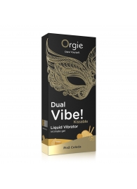 Съедобный гель Dual Vibe Pina Colada с эффектом вибрации и вкусом коктейля пина колада - 15 мл. - ORGIE - купить с доставкой в Королеве