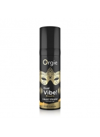 Съедобный гель Dual Vibe Pina Colada с эффектом вибрации и вкусом коктейля пина колада - 15 мл. - ORGIE - купить с доставкой в Королеве
