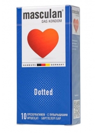 Презервативы с пупырышками Masculan Dotted - 10 шт. - Masculan - купить с доставкой в Королеве