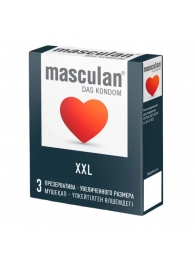 Презервативы увеличенного размера Masculan XXL - 3 шт. - Masculan - купить с доставкой в Королеве