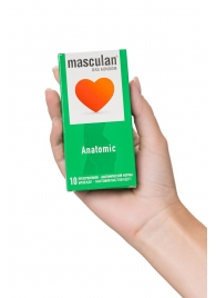 Презервативы анатомической формы Masculan Anatomic - 10 шт. - Masculan - купить с доставкой в Королеве