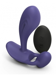 Темно-синий вибромассажер Witty P G Vibrator with Remote Control - Love to Love - в Королеве купить с доставкой
