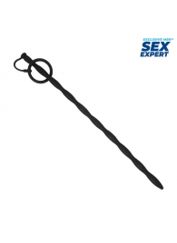 Черный стимулятор уретры Sex Expert - Sex Expert - купить с доставкой в Королеве