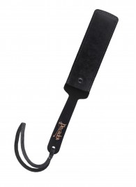 Черный кожаный пэддл - 37 см. - Pecado - купить с доставкой в Королеве