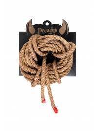Джутовая веревка для шибари - 5 м. - Pecado - купить с доставкой в Королеве