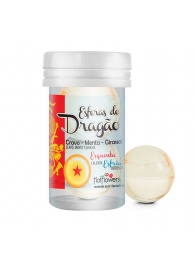 Интимный гель Esferas do Dragao Hot Ball с охлаждающе-разогревающим эффектом (2 шарика по 3 гр.) - HotFlowers - купить с доставкой в Королеве